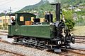 Dampflokomotive G 3/3 5 Bercher der Lausanne–Echallens–Bercher-Bahn (LEB), 2015 in Blonay