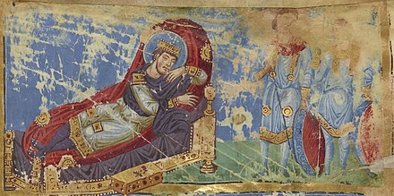 Constantine's dream in a 9th-century Byzantine manuscript
