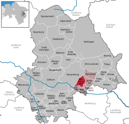 Kaart van Bokensdorf