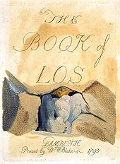 Title page to The Book of Los, 1795. Intaglio engraving with monoprint colouring. In the collection of the British Museum Book of Los title.jpg