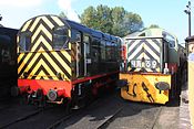 Bridgnorth Shed - D3586 and D9551.JPG