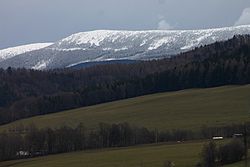 Pohled na Břidličnou horu od Petrova nad Desnou