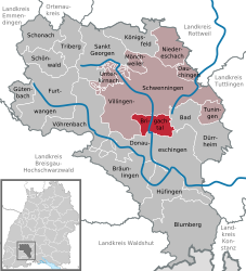 Brigachtal - Carte