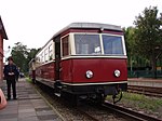 Motorvagn T44 från 1950 i Bruchhausen-Vilsen i Niedersachsen