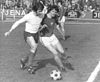 Lutz Eigendorf (rechts) am 1. März 1975 beim Spiel FC Carl Zeiss Jena gegen BFC Dynamo