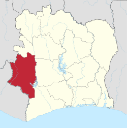 Elfenbenskysten - District Montagnes.svg