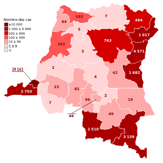 <span class="mw-page-title-main">COVID-19 pandemic in the Democratic Republic of the Congo</span> Ongoing COVID-19 viral pandemic in the Democratic Republic of the Congo