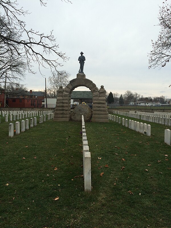 Camp Chase, a memorial to 2,260 Confederate soldiers from the Civil War who died in Camp Chase.