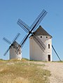 A common windmill, the position of the wheel is fixed