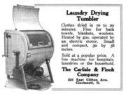 Carlisle & Finch 1923 clothes dryer ad.png