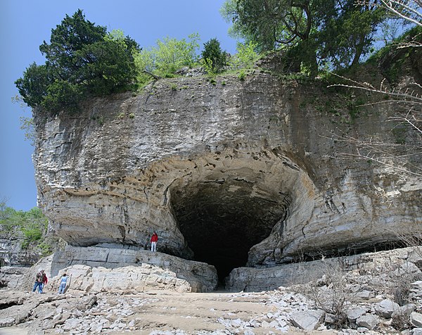 The Cave at Cave-in-Rock State Park, the town namesake of Cave-in-Rock, Illinois