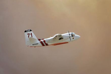 CDF S-2T on the Sawtooth Complex fire, 2006