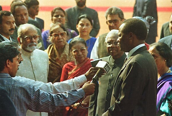 Compaoré in India, 1997