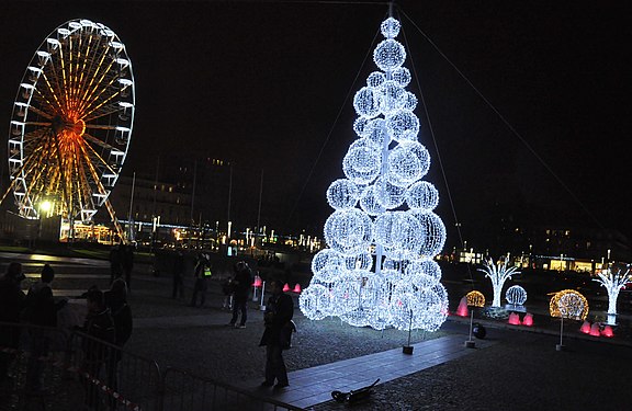 Christmas lights, France