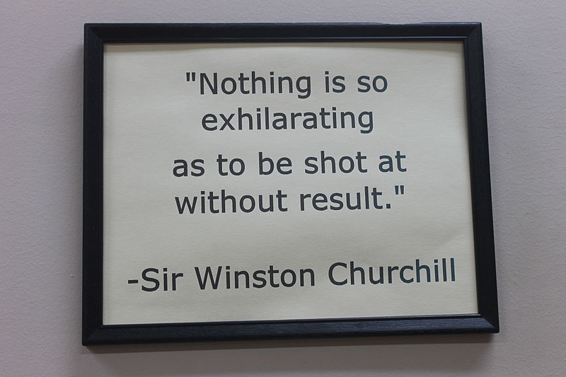 File:Churchill quote on being shot IMG 4144.JPG