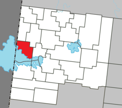 Lage innerhalb von Abitibi-Ouest RCM.