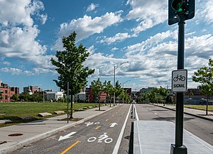 Clifford Street bike lane in Providence RI.jpg