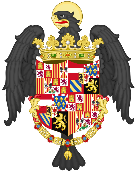 File:Coat of Arms of Chales I of Spain with the Eagle of St. John (1518-1520).svg