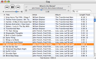 <span class="mw-page-title-main">Cog (software)</span> Audio player for macOS