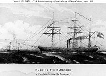 A drawing of Sumter running the blockade out of New Orleans in 1861. Css sumter.jpg