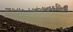 A view of Nariman Point in day light