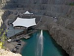 The Dalhalla Amphitheatre is located in a former limestone quarry in Sweden.