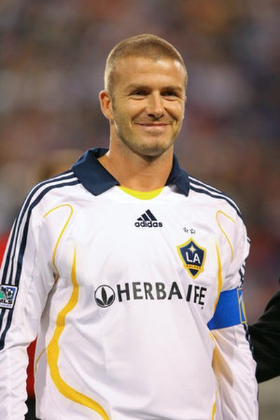 David Beckham playing for Galaxy in 2007