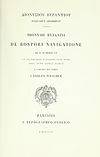 De Bospori Navigatione - Ἀνάπλους Βοσπόρου - 1874.jpg