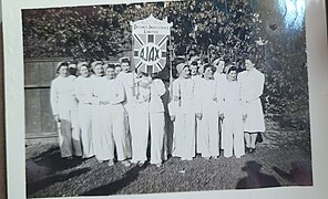 Female workers posing for a photo