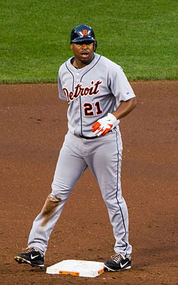 Young with Detroit Tigers in 2012 Delmon Young on July 13, 2012.jpg