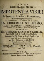 Миниатюра для Файл:Dissertatio medica de impotentia virili ... (IA b30769097).pdf