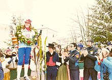 Dominique Robert, first woman to win at Marcialonga in 1978 Dominique Robert vincitrice della Marcialonga 1978.jpg