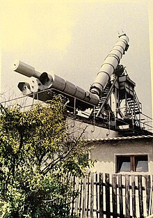 Die drei Riesenteleskope im Forschungsauftrag von Edwin Rolf in Rathenow für die Akademie der Wissenschaften