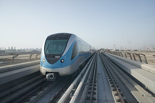 De Metro van Dubai.