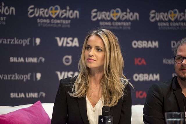 Gabriela Gunčíková during a press meet and greet