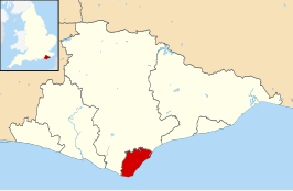 Kaart van Eastbourne