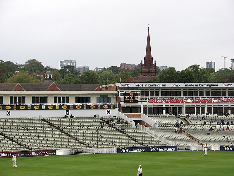 File:Edgbaston Cricket Ground, seats and spire - geograph.org.uk - 2594089.jpg