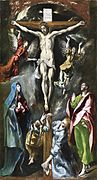 El Greco (1590) incluye, en esa misma posición, a María Magdalena.