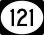 Highway 121 marker