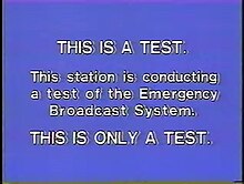 Emergency Broadcast System test message on KPTV Portland, 1988 Emergency Brodcast System at KPTV Portland (1988).jpg