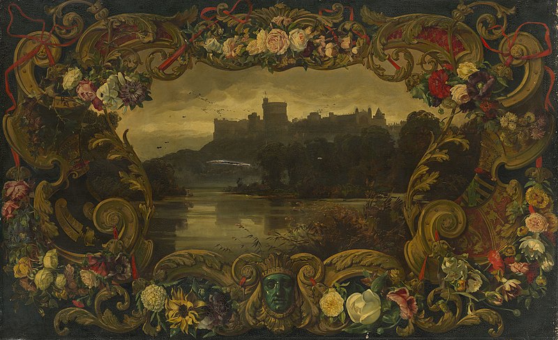 File:Empress Friedrich, consort of Friedrich III, Emperor of Germany ^ King of Prussia (1840-1901) - A View of Windsor Castle - RCIN 402591 - Royal Collection.jpg