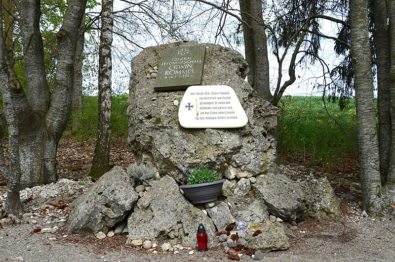 File:Erwin Rommel Memorial, place of suicide, Herrlingen (2019).jpg