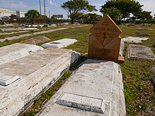 Rolle's gravesite and headstone