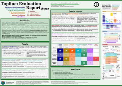 After the first round we created Evaluation Report (beta)