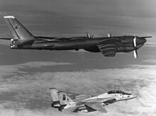 VF-11 F-14A intercepting a Soviet Tu-95 in 1985 F-14A VF-11 Tu95D 1985.jpeg