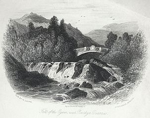 Falls of the Ogwen, near Penrhyn Quarries