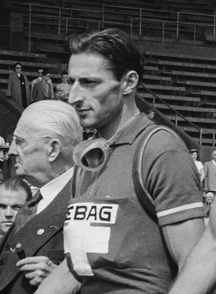 Ferdinand Kübler (pictured in 1954) won three stages on his way to winning the general classification