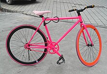 A fixed-gear bike in China Fixed-gear bicycle in China - 01.JPG