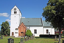 Fjälkinge kyrka i augusti 2012