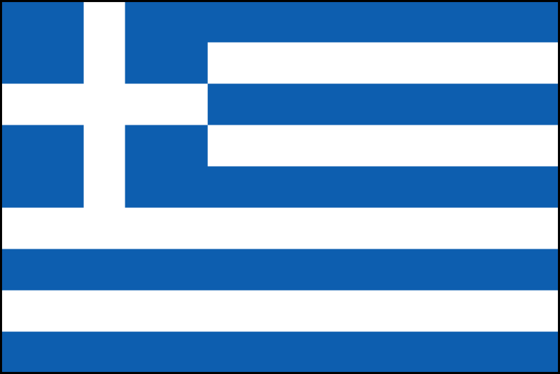 File:Flag of Greece with border.svg